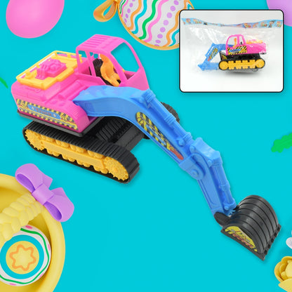 3254 Friction Powered Construction JCB for Kids, Plastic Moving Smooth, Construction Vehicles for Kids | Construction Toy | Pull Back | Toys Mini Construction Series (1 Pc)