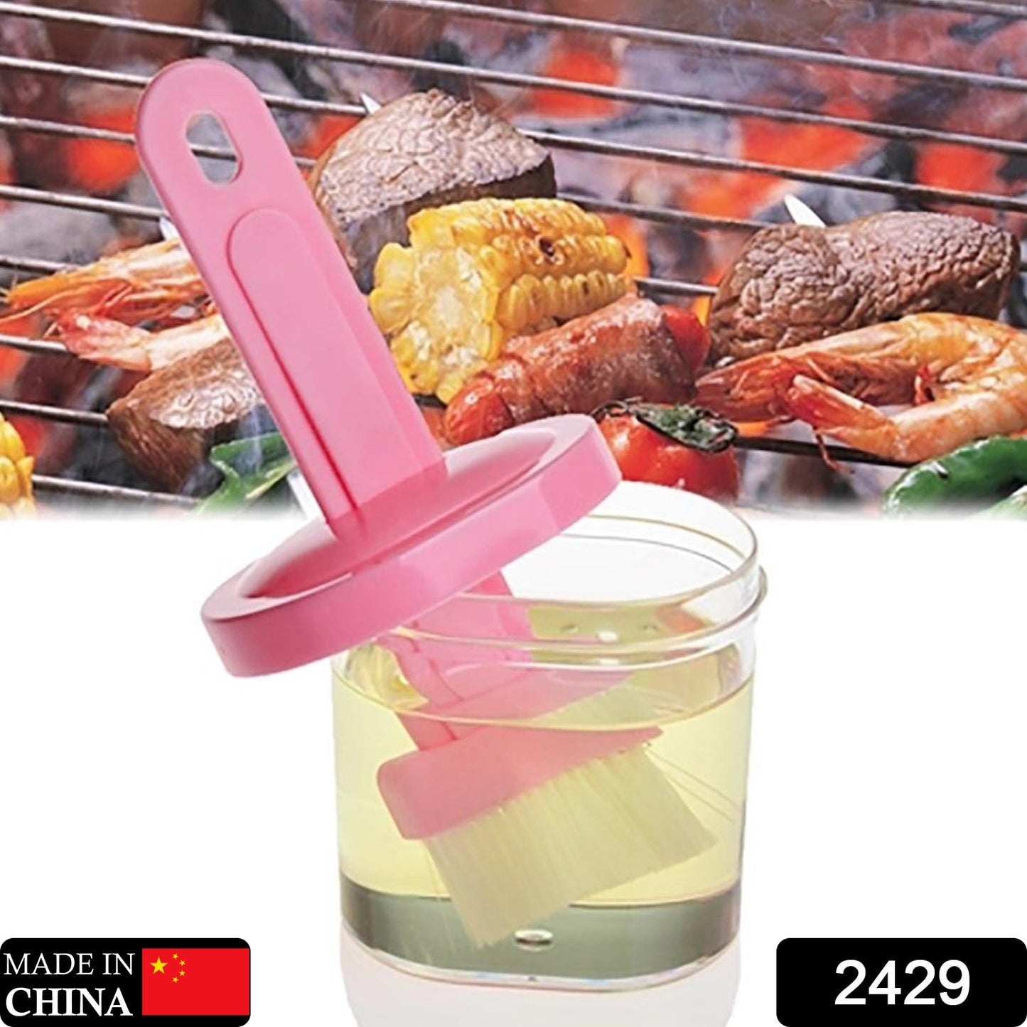 2429 Multi-Purpose Silicone Durable Spatula With Holder ( Pack Of 1 pcs) DeoDap