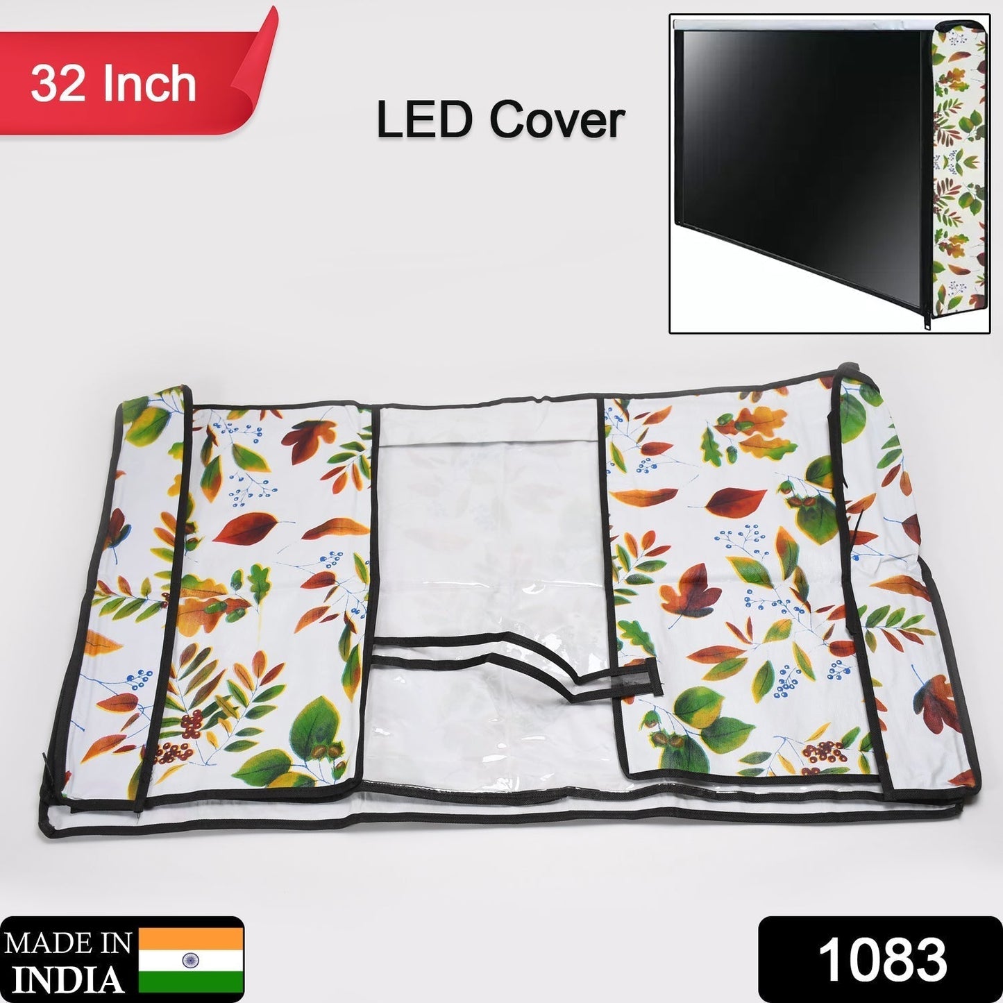 1083 LED/LCD Television Cover for 32 Inches LED/LCD with Zip Lock DeoDap