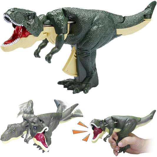 17969 Dinosaur Roaring Toys Trigger, Dinosaurs Toys with Dinosaur Sound Lighting Model Vibrating Head Moving (3 + Years / 1 Pc)