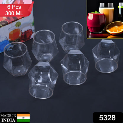 5328  Premium Transparent Pilsner Glasses | Beer Juice Mocktail Lassi Glasses for Better Head Retention, Aroma and Flavor | Crystal Plastic  Glass DeoDap