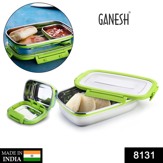 8131 stainless Steel Lunch Pack for Office & School Use DeoDap