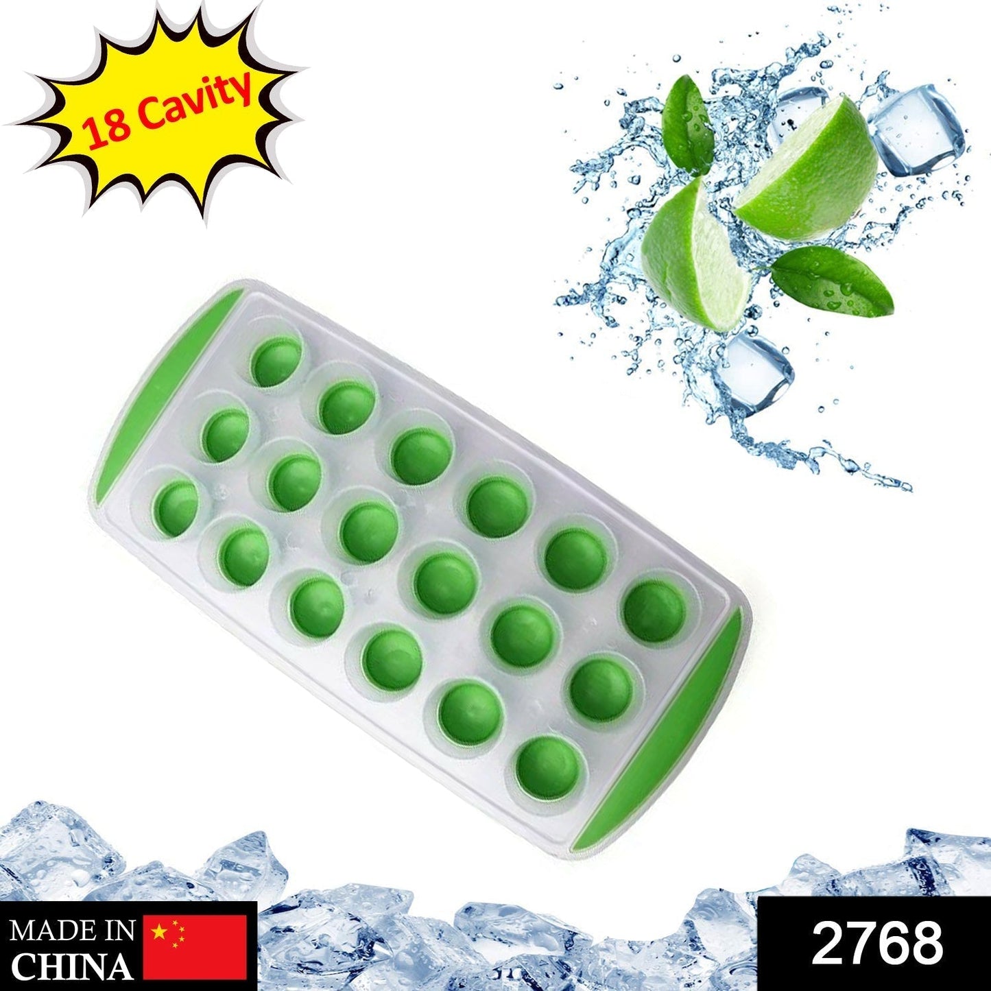 2768 18 Cavity Ice Tray Used For Producing Ice’s In Types Of Places Etc. DeoDap