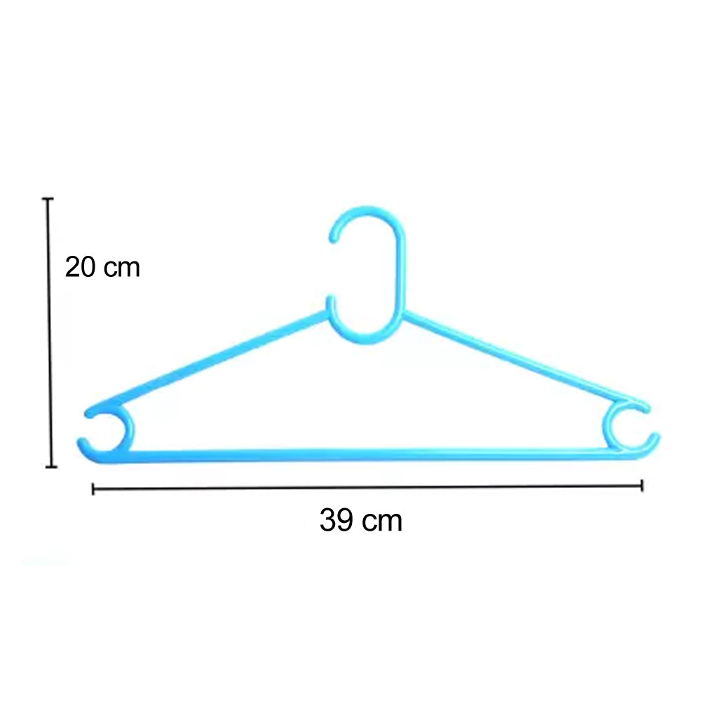 1390 Plastic Clothes Hanger (Set of 6 Pieces) DeoDap