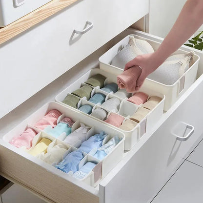 7684 Storage Box Multi-Compartment Socks Box Tie Box Drawer Storage Box Clothes Organizer DeoDap