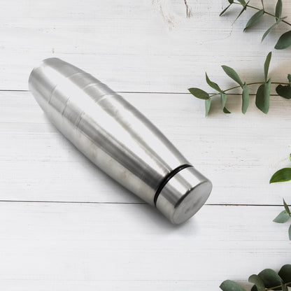 6859 Stainless Steel Sports Water Bottles, BPA Free and Leak Proof Cap and Steel Bottle silver, Steel fridge Bottle For office/Gym/School 1000 Ml