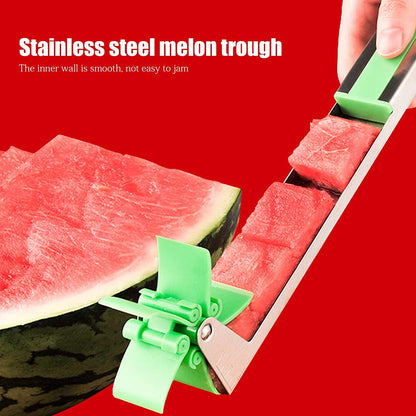 7160 Stainless Steel Washable Watermelon Cutter Windmill Slicer Cutter Peeler for Home / Smart Kitchen Tool Easy to Use