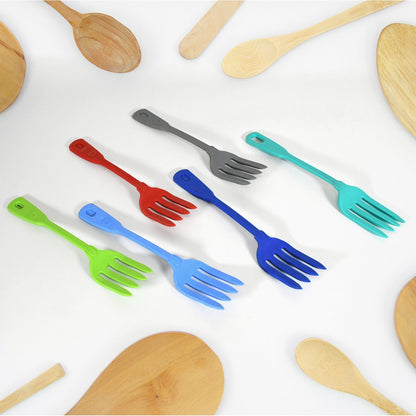 Multipurpose Silicone Spoon, Silicone Basting Spoon Non-Stick Kitchen Utensils Household Gadgets Heat-Resistant Non Stick Spoons Kitchen Cookware Items For Cooking and Baking (6 Pcs Set)