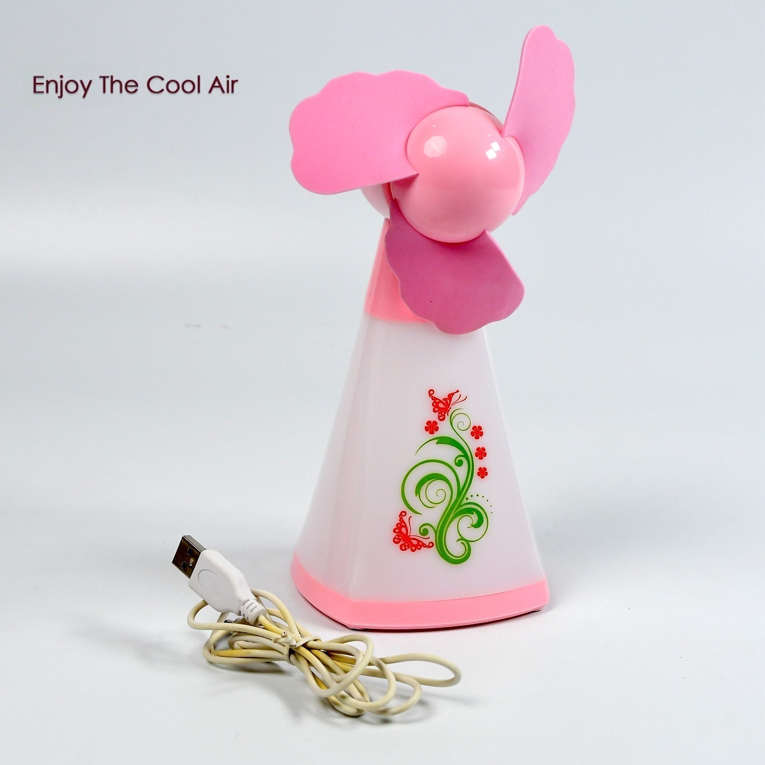 7707 CUTE BRIGHT COLOR DESKTOP OFFICE USB MINI FAN BATTERY USB FANS USB MINI FANS DeoDap