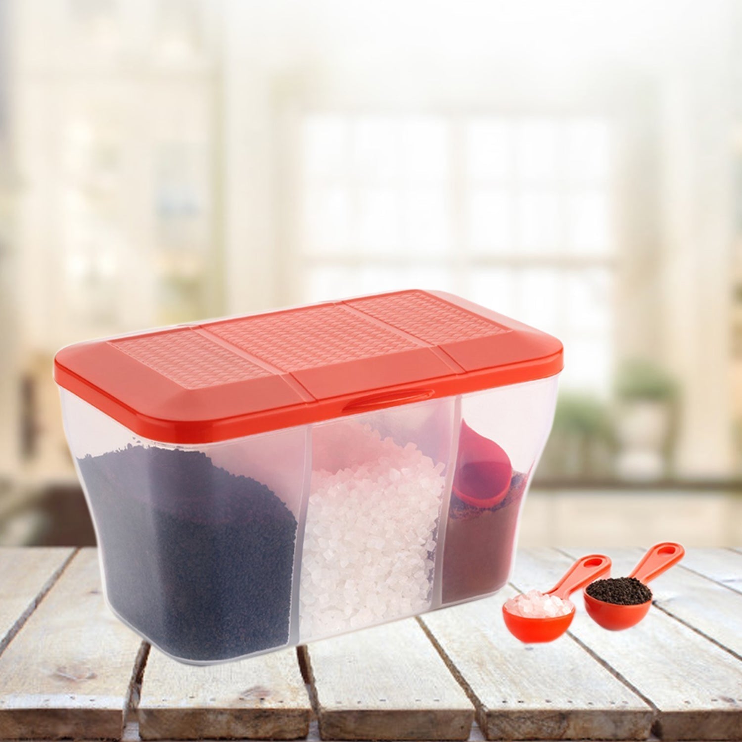 2625 Plastic Square Storage Organiser Container (750ML Capacity) DeoDap