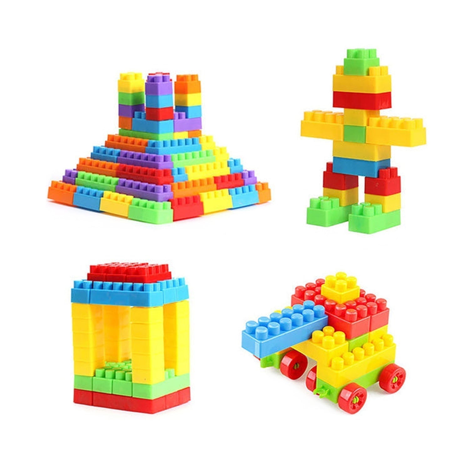 8076 100pc Building Blocks Early Learning Educational Toy for Kids DeoDap