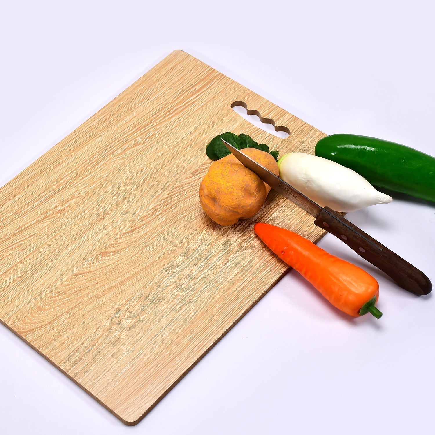 7121 Wooden Chopping Board Big Size  For Kitchen Use DeoDap