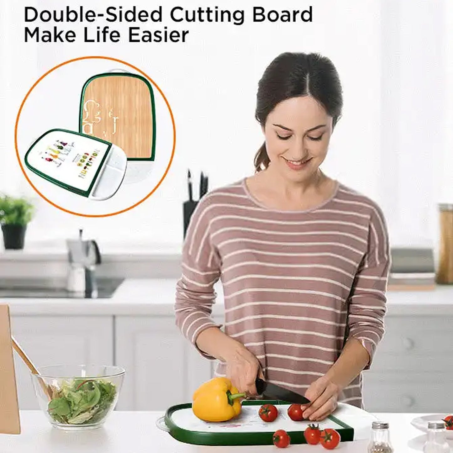 5217 Cutting Board For All Type Eating iteam For Home & Kitchen Use DeoDap