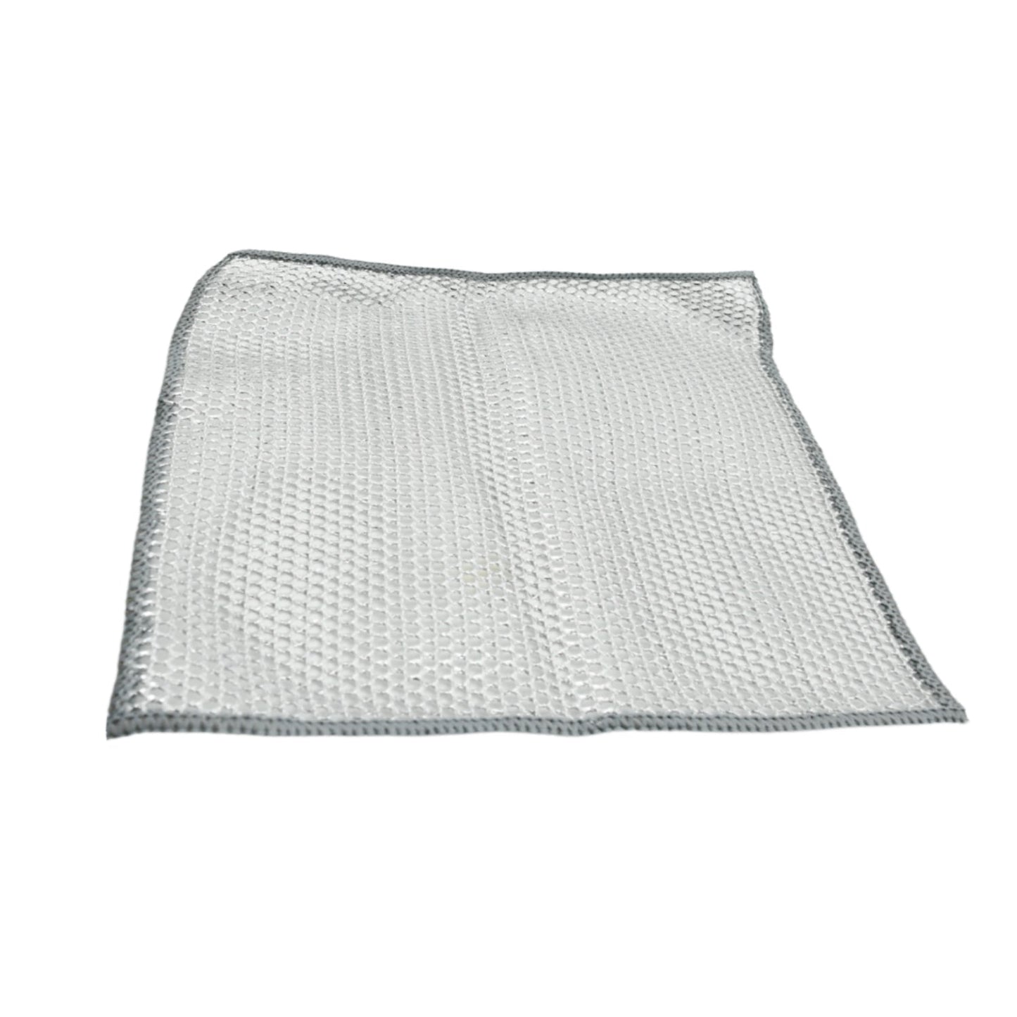 5564 Double-Sided Multipurpose Microfiber Cloths, Stainless Steel Scrubber, Non-Scratch Wire Dishcloth, Durable Kitchen Scrub Cloth (1 Pc / 20x20 Cm)