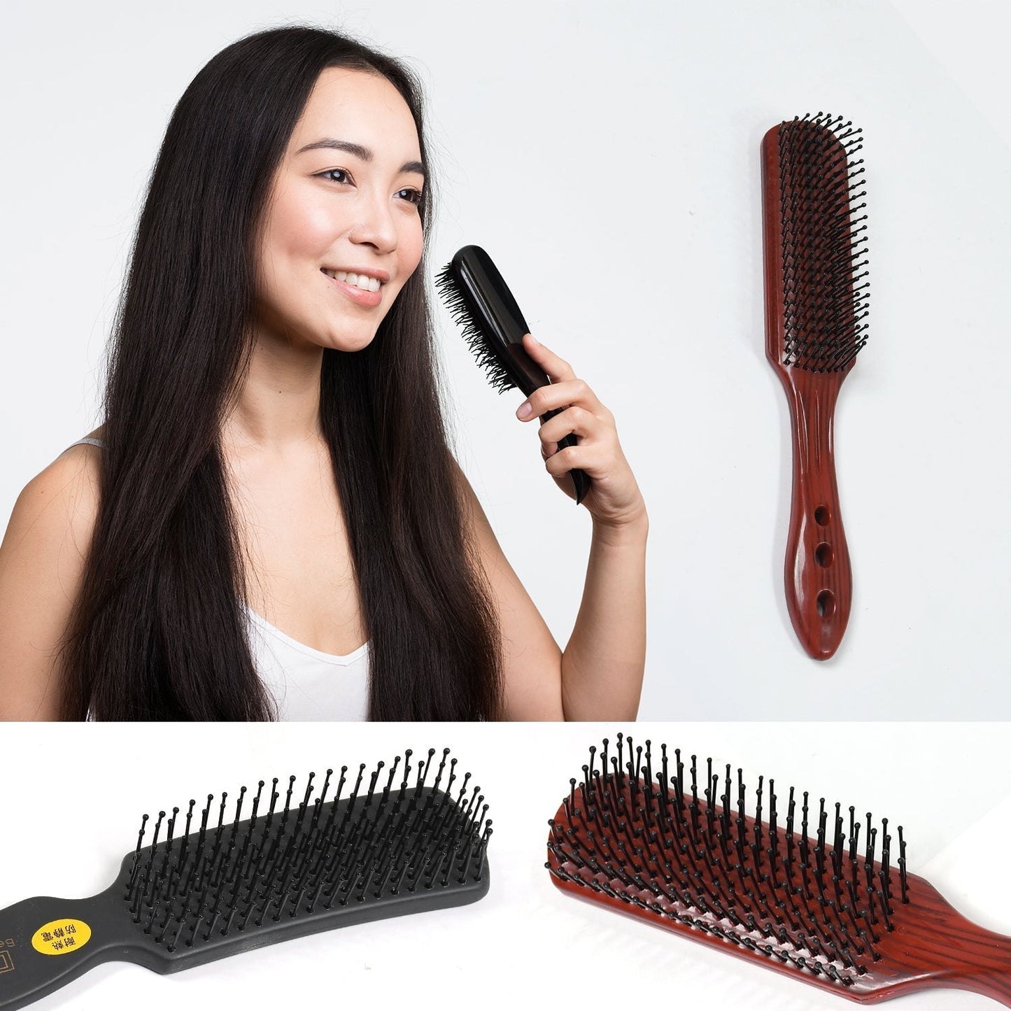 1405 Salon Anti-Static Hairdressing Hair Styling Comb Brush Tool (1 pc) DeoDap