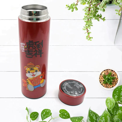 UK-0091 Smart Flask Vacuum Insulated Water Bottle with LED Temperature Display | Perfect for Hot and Cold Drinks | for Campaign Travelling (MIX COLOR & DESIGN)