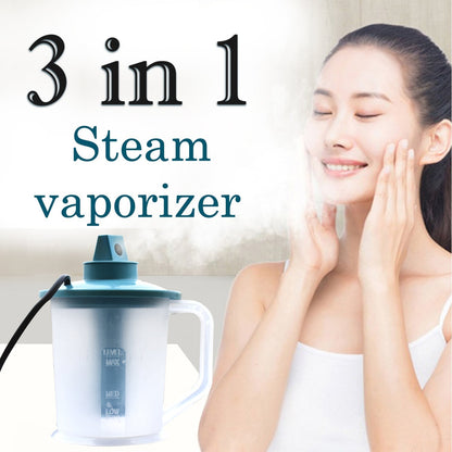 6067  3 IN 1 STEAM VAPORIZER, COUGH STEAMER, NOZZLE INHALER AND NOSE VAPORIZER.