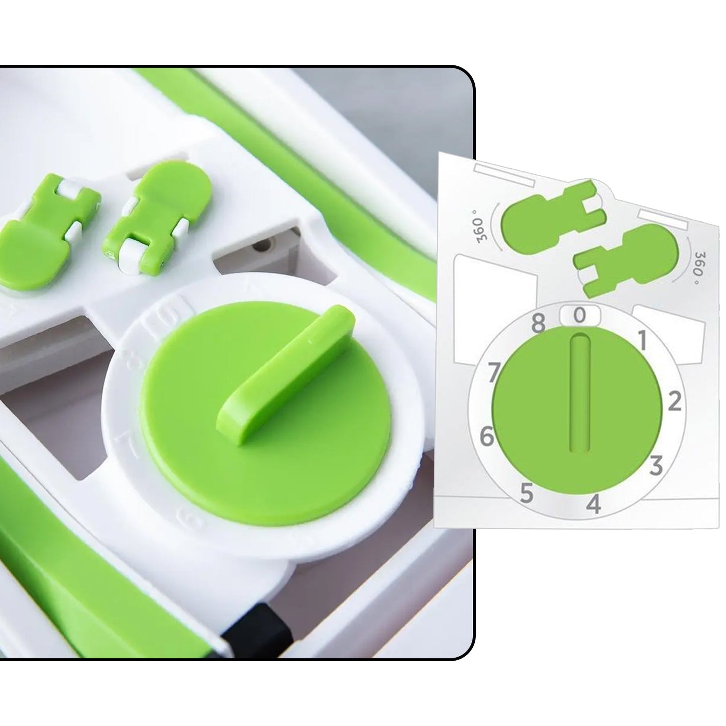 2803A MULTI FUNCTIONAL TIME SAVING ADJUSTABLE HAND PRESS VEGETABLES CHOPPER DeoDap