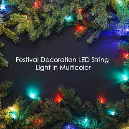 8349 9Mtr Flower Design Home Decoration Electrical Series Light Home Decoration Diwali & Wedding LED Christmas String Light Indoor and Outdoor Light ,Festival Decoration Led String Light, Multi-Color Light 1.4MM (36L 9Mtr)