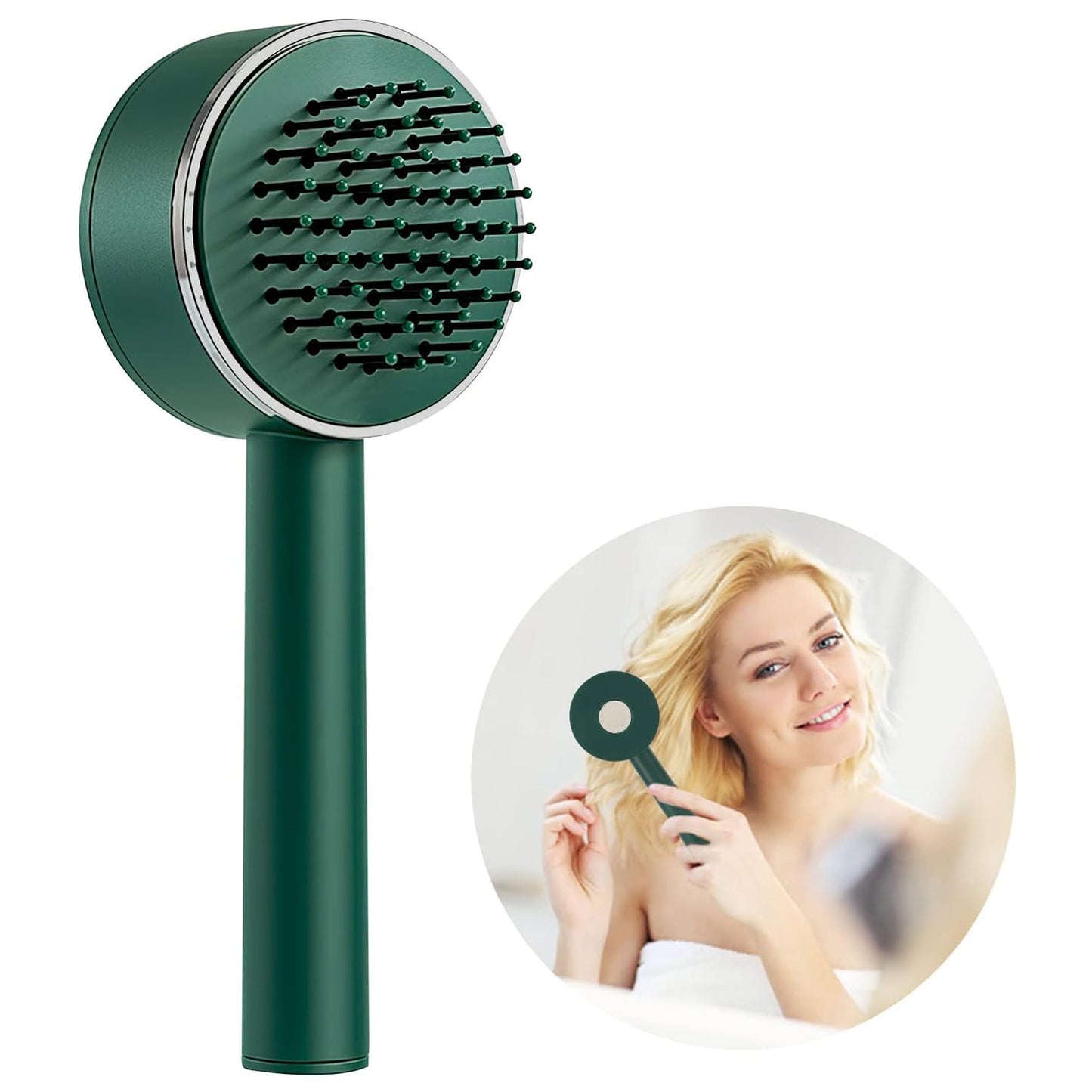 12562 Styling Hair Brush Hairbrushes for Woman Massage Comb Styling Comb Hair Comb for Women Hair Massage Brush Women Hairbrush Airbag Comb Long Handle Utilities Plastic Women's