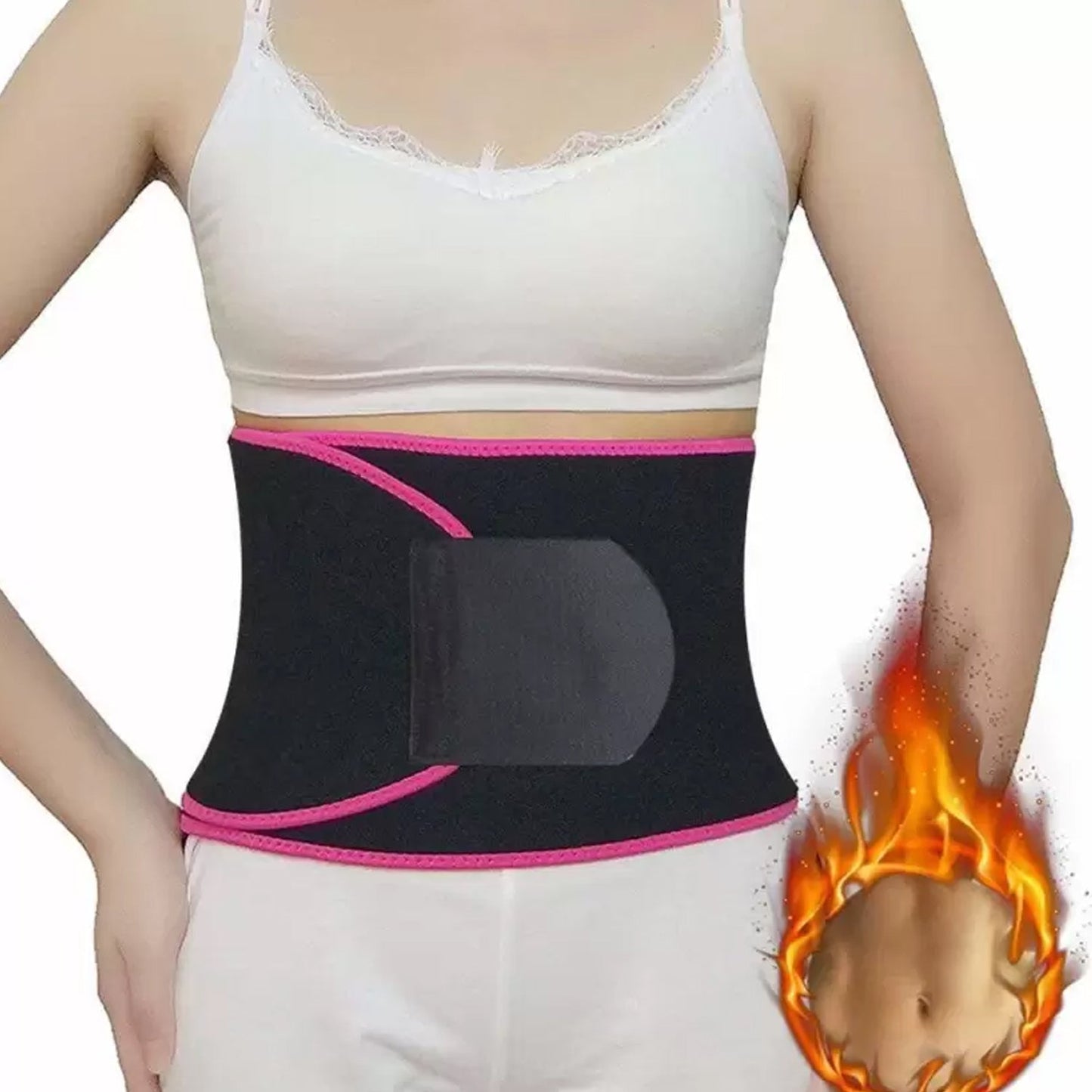 6730 Waist Support Belt Neoprene Ab Belt Trainer, Stomach Wrap Tummy Belt / Belly Tummy Yoga Wrap Back Exercise Body Wrap