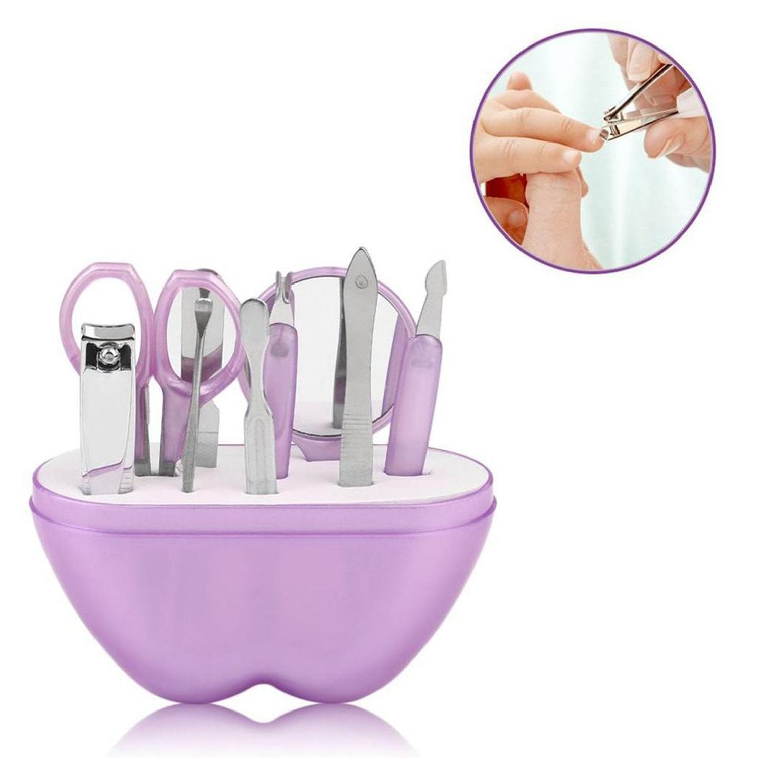 1491 8 in 1 Apple Shape Manicure Set DeoDap