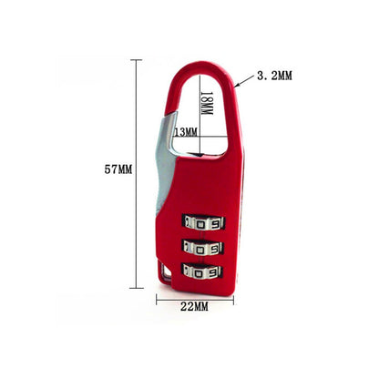 1243 Round Resettable Code Number Padlock DeoDap