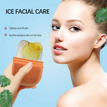 1227A Ice Face Roller, Ice Cube Roller for Face, Eyes and Neck Naturally Conditioning and Skin Care,  Ice Roller & Scrubber For Face, Reusable Massage Silicone Ice Mold (1 Pc)