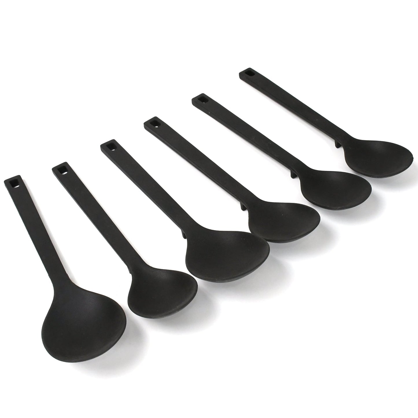 Multipurpose Silicone Spoon, Silicone Basting Spoon Non-Stick Kitchen Utensils Household Gadgets Heat-Resistant Non Stick Spoons Kitchen Cookware Items For Cooking and Baking (6 Pcs Set)