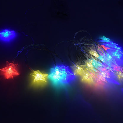 6603  28 LED / Star 3.9 Meter Star Shape Led Light Battery Operated with Flashing Modes for Home Decoration, Kids Room, Waterproof Diwali & Wedding LED Christmas Light Indoor and Outdoor Light ,Festival Decoration (Multicolor Battery Not Included 3.9Mtr)