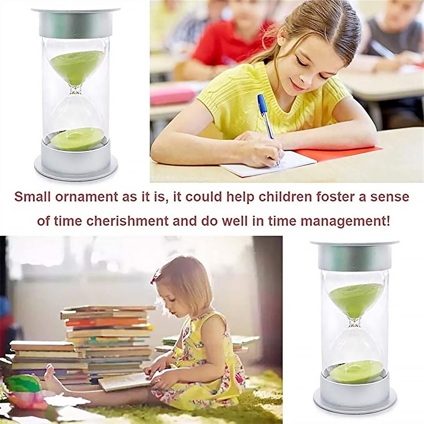 17550 Sand Timer, Hourglass Timer 45 Minutes Sand Timer For Kids Teachers Games Classroom (30 Min-Green) Time Management Tool (Color : Green, Time : 30 Min)