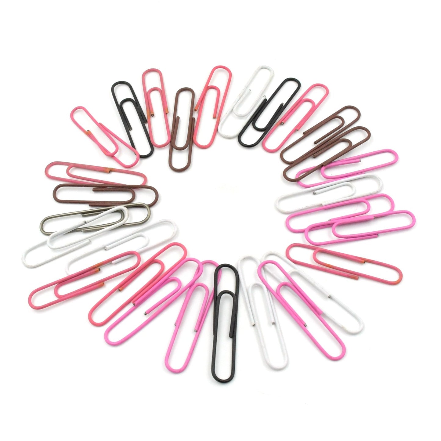 8859 MultiPurpose Assorted Color Coated Paper Clips, Assorted Sizes, Durable & Rustproof, Colored Paper Clips for Paperwork, DIY Work, classify Documents, Bookmark, Snacks Bag Clips, Suitable for Home, School, Office (Approx 28 Pcs)