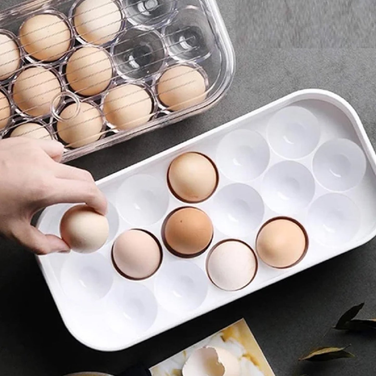 2794B 12 Cavity Egg Storage Box For Holding And Placing Eggs Easily And Firmly. DeoDap