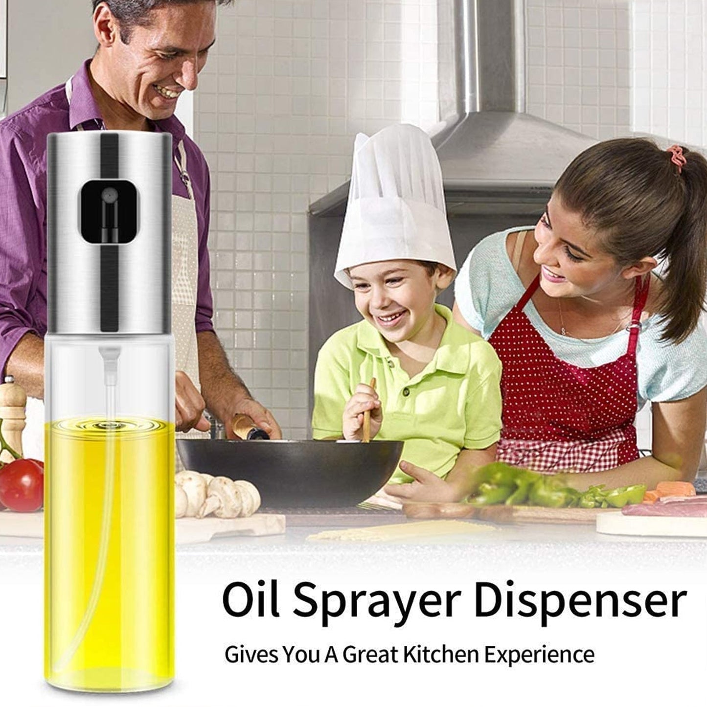 7126 Oil Sprayer Dispenser, Oil Versatile Glass Spray Bottle For Cooking & Multi Use Bottle DeoDap