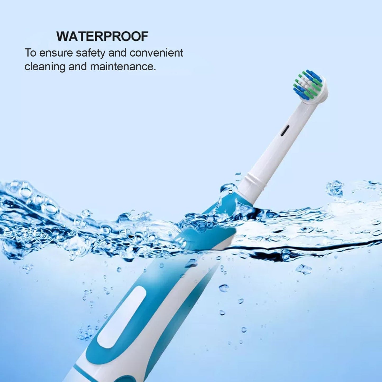 7265 Electric Toothbrush for Kids and Adults Travel Portable Toothbrush With Extra 1 Brush Heads With 2 Battery