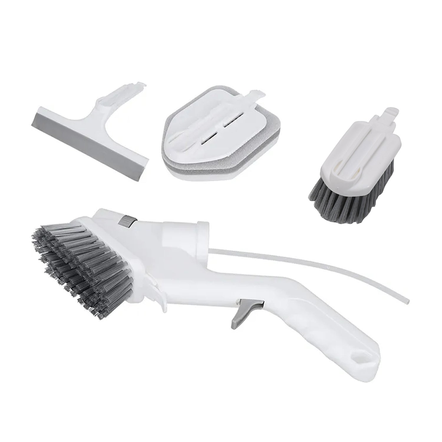 6699 Spray Cleaning Brush, Multifunction Non-Slip Cleaning Brush, Comfortable Handle Durable for Sinks, Gas Stove Clean Tiles Crevices, Window Household Cleaning DeoDap