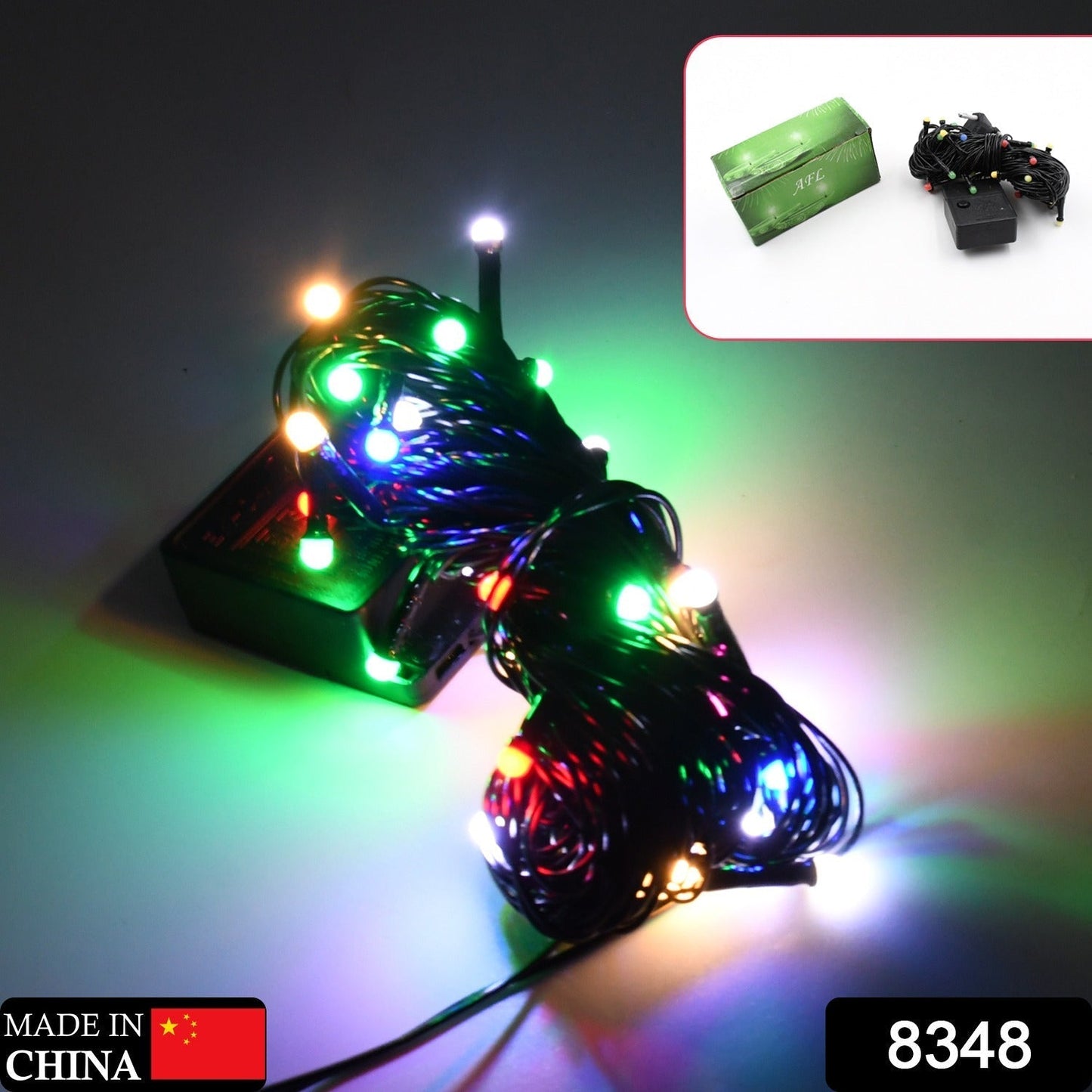 8348 9Mtr Flower Design Home Decoration Electrical Series Light Home Decoration Diwali & Wedding LED Christmas String Light Indoor and Outdoor Light ,Festival Decoration Led String Light, Multi-Color Light 1.4MM (36L 9Mtr)