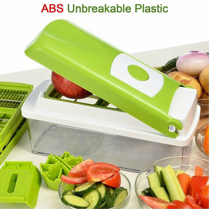 2489 Plastic 13-in-1 Manual Vegetable Grater,Chipser and Slicer DeoDap