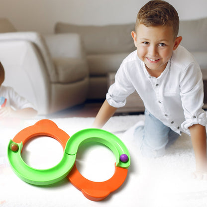 7459 Infinity Track Toy for Kids, Magic Loop Creative Path with Bouncing Balls for Boys and Girls, Focus Improving Mind Interaction Game, Indoor & Outdoor Activity Sports