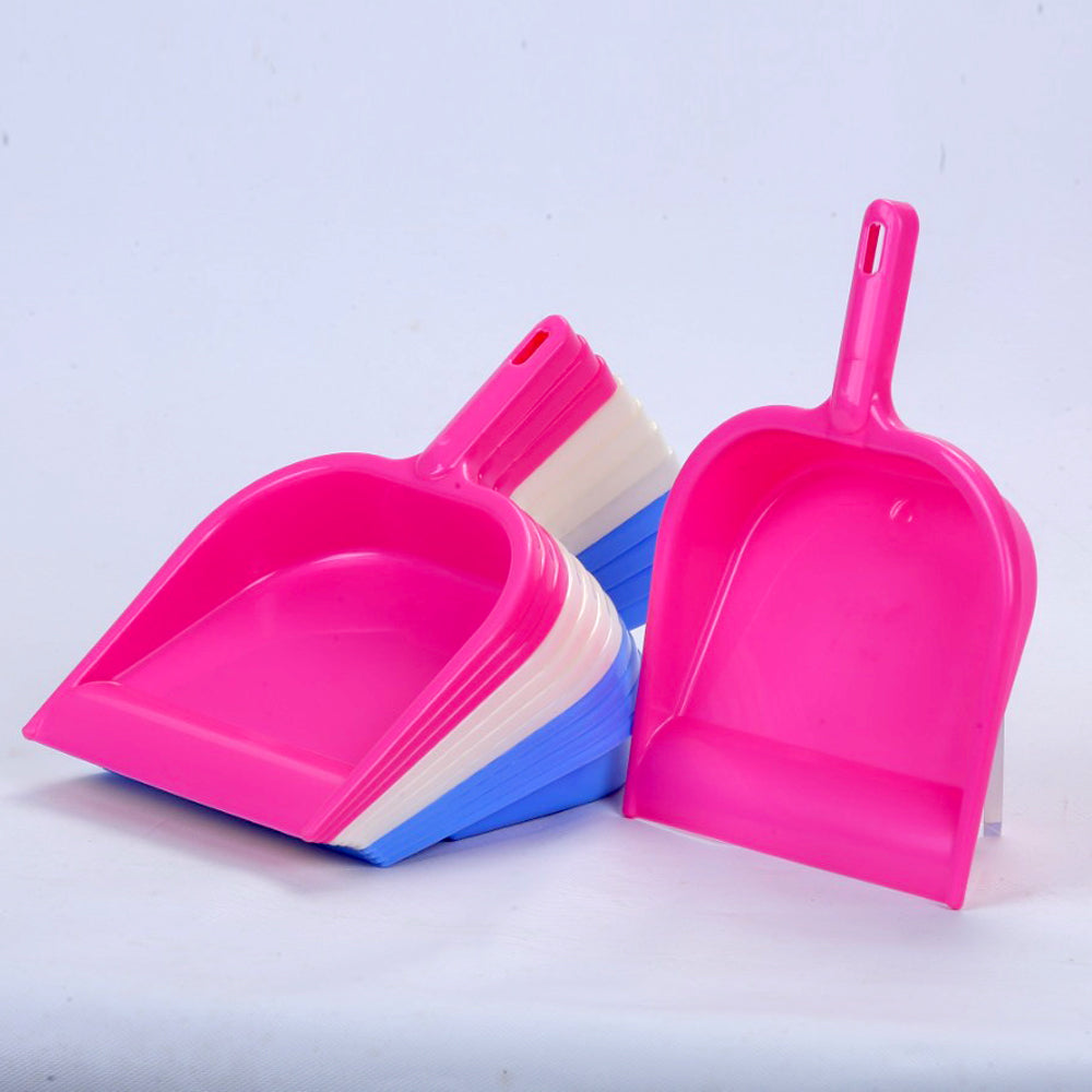 2352 Durable Multi Surface Plastic Dustpan with Handle DeoDap