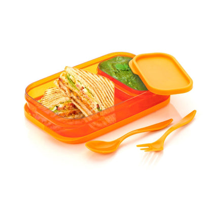 2044 Premium Lunch Box for kids for school and picnic. Containers with Spoon and fork. DeoDap