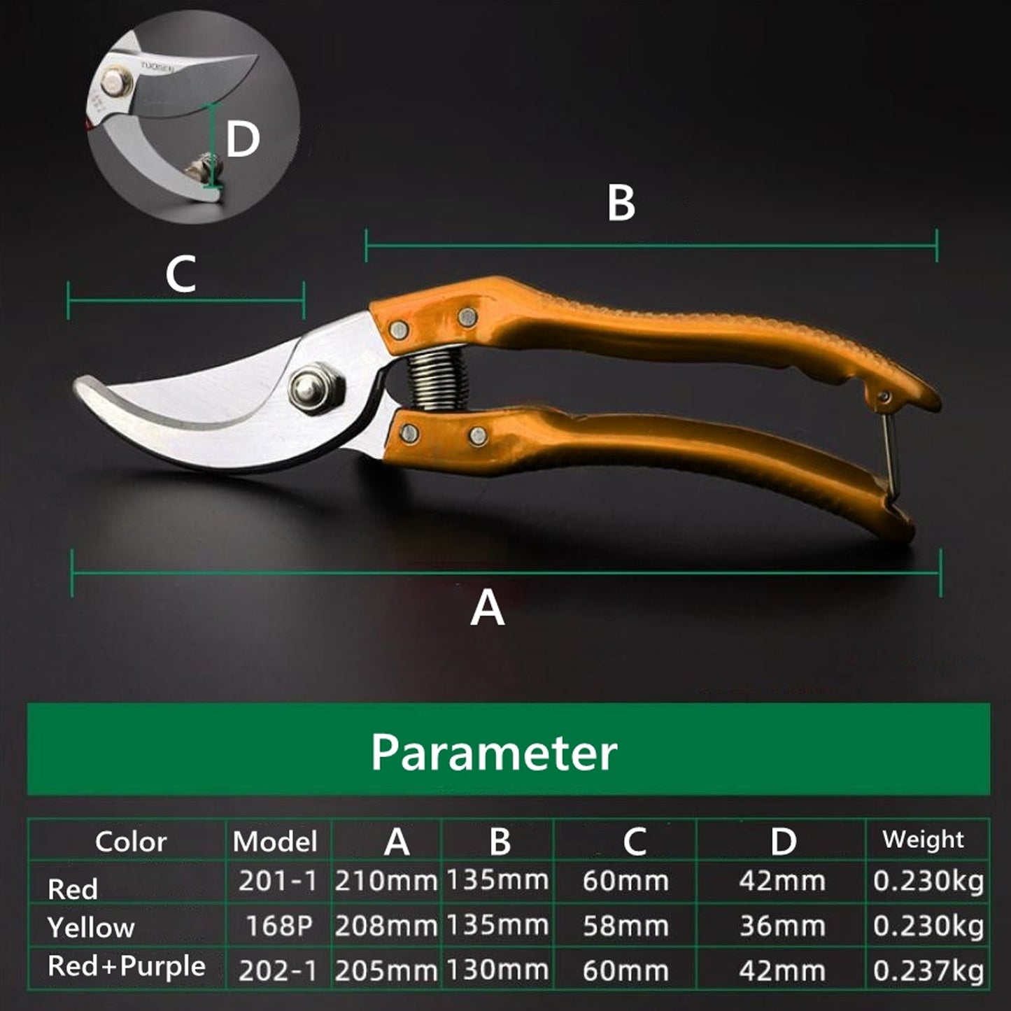 Gardening Tools - Garden Shears Pruners Scissor (1 Pc)