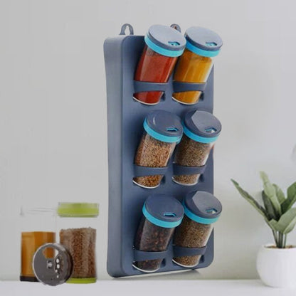 2574 Space Saver Spice Rack  6 Piece Spice Set  (Plastic) DeoDap