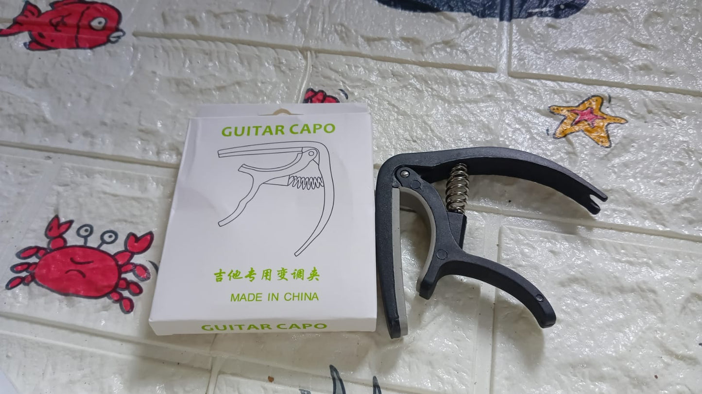 6141 Guitar Capo with Pickup Stand, Soft Pad for Acoustic and Electric Guitar Ukulele Mandolin Banjo Guitar Accessories