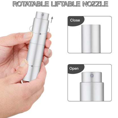 1424 Glass Empty Spray Bottle Refillable Fine Mist Perfume For Sanitizer Travel Beauty Makeup (1 Pc)