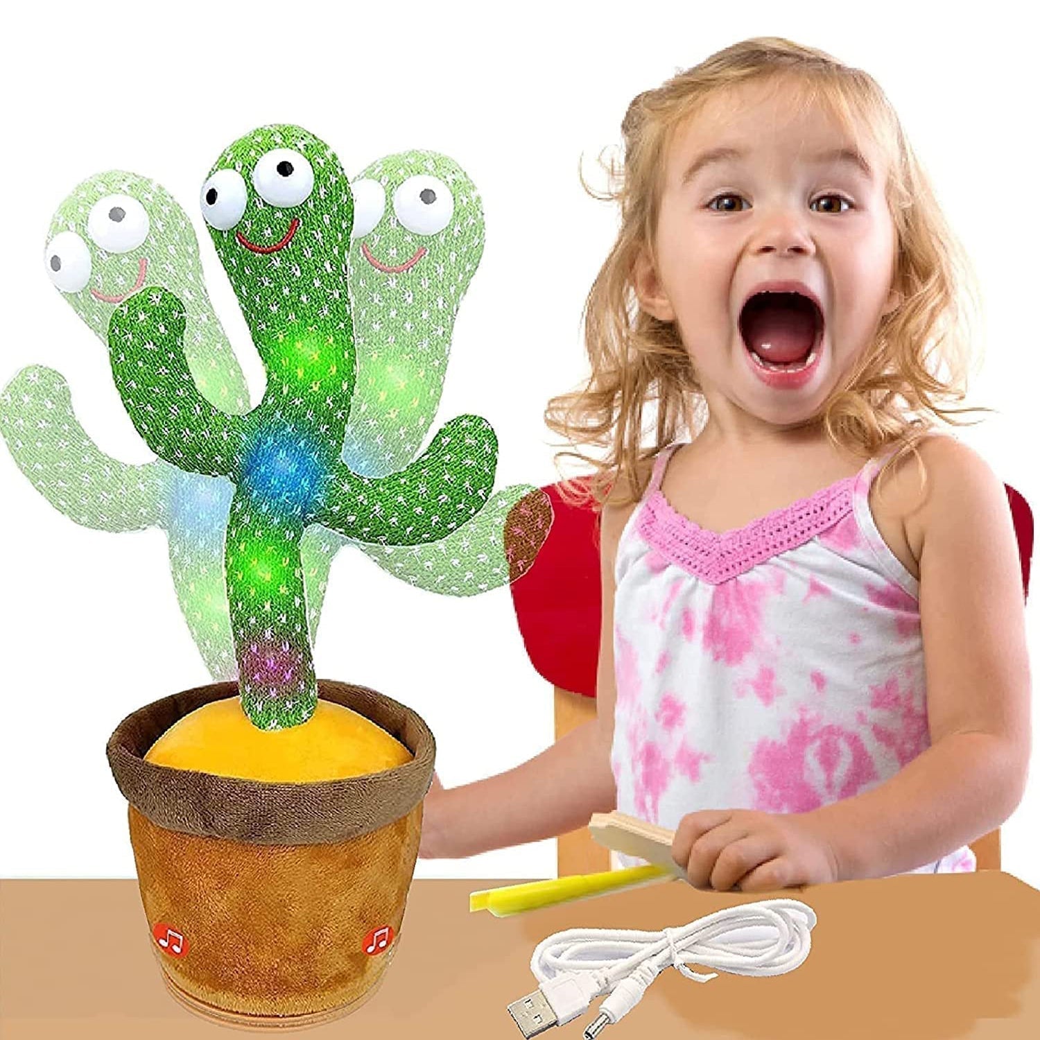 8047L  Dancing Cactus Talking Toy, Chargeable Toy (loose) DeoDap