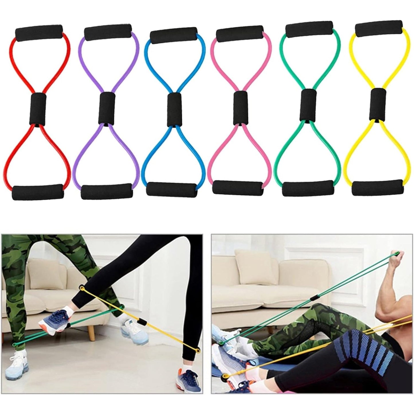 8471 Sport Resistance Loop Band Yoga Bands Rubber Exercise Fitness Training Gym Strength Resistance Band, Exercise Equipment, Bands for Working Out (1 Pc Mix Color)