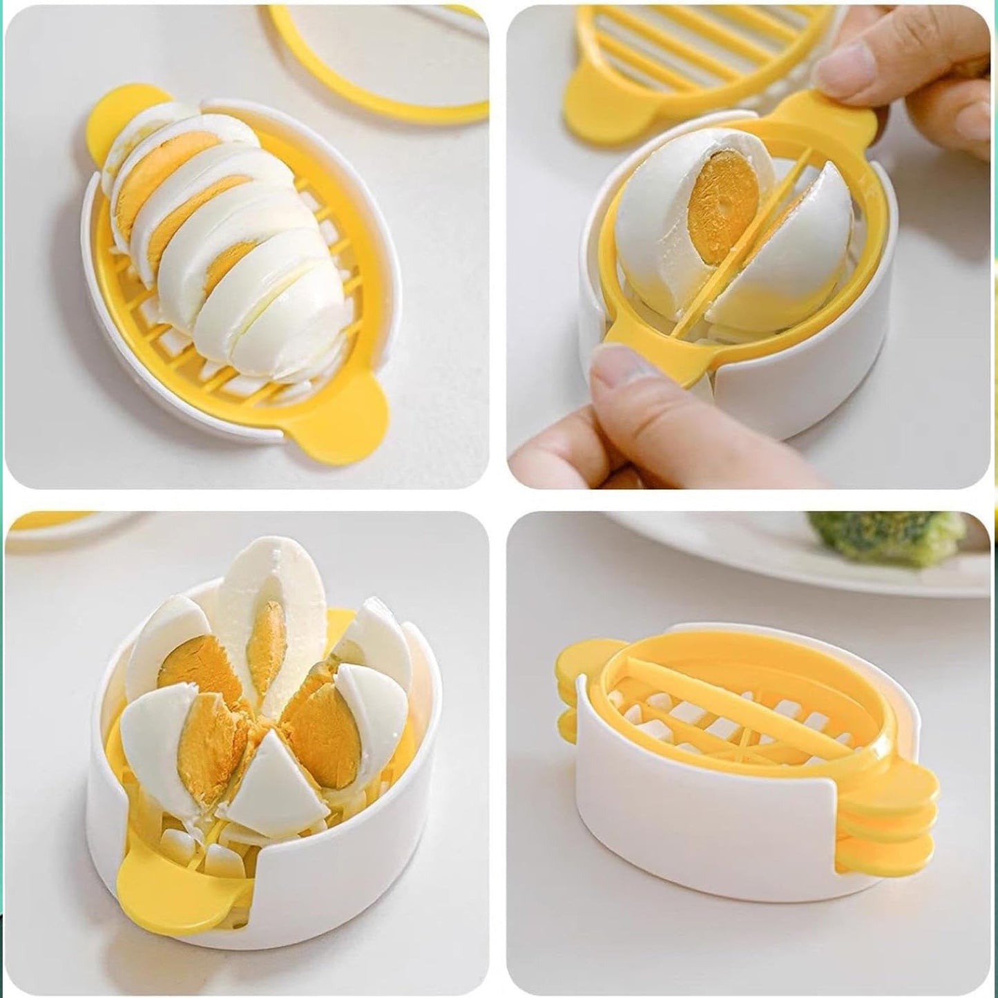 10022 Egg Slicer, 3 in 1 Boiled Egg Slicer, Egg Slicer, Preserved Egg Slicer, Home Restaurant Kitchen Tool (1 Pc)