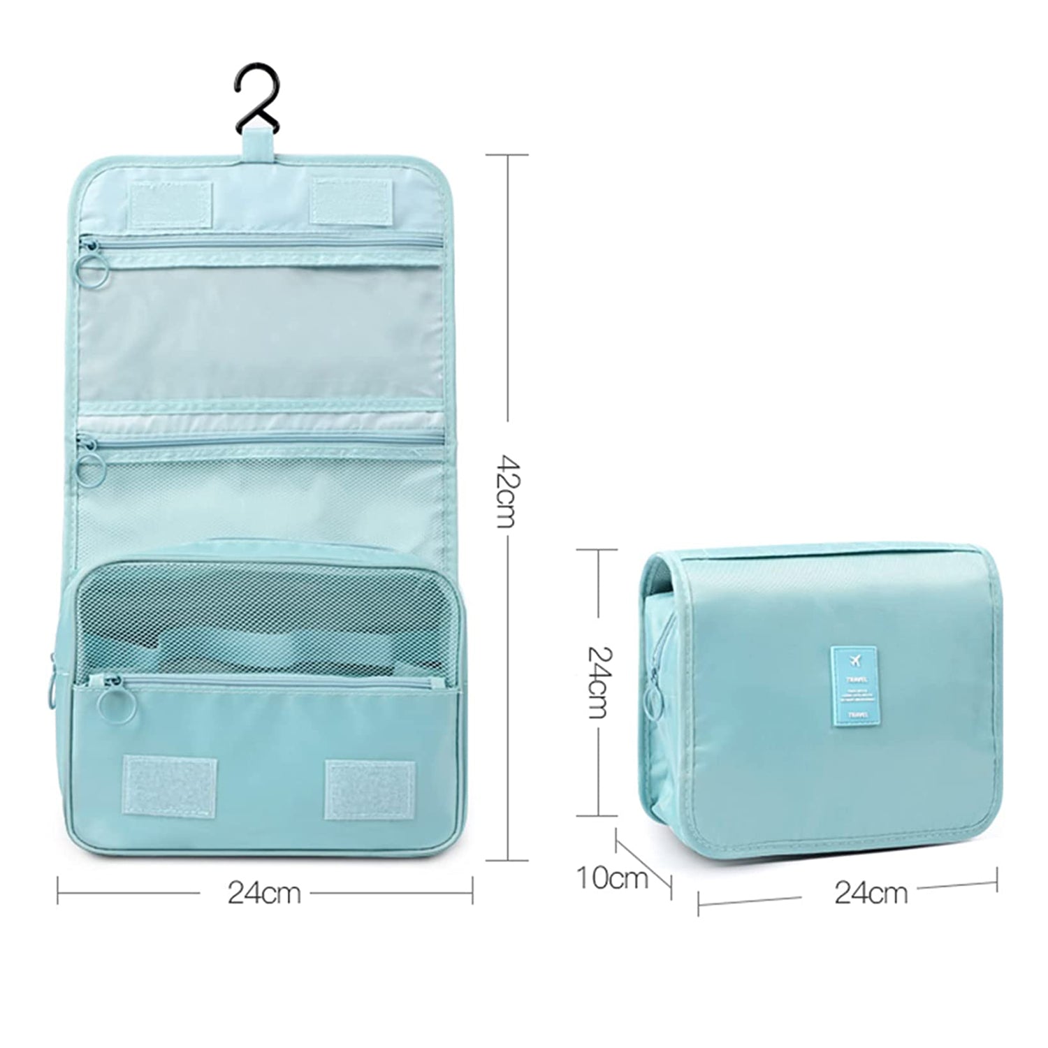 7292 Men's and Women's Waterproof Foldable Multifunction Portable Travel Toiletry Kit Cosmetic Makeup Pouch Organizer Bag DeoDap