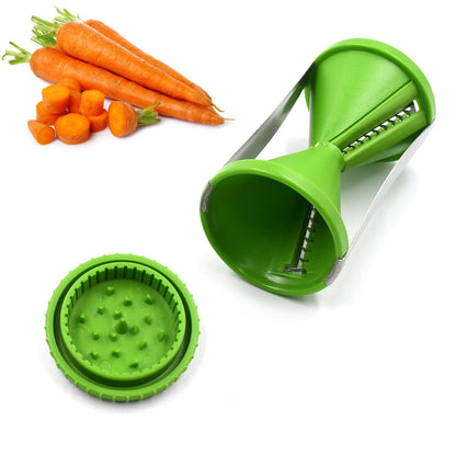 1852A Portable Spiralizer Vegetable Slicer Handheld Spiralizer Peeler Stainless Steel Spiral Slicer For Salad Vegetables Fruit Slicer